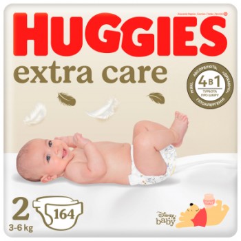 Підгузок Huggies Elite Soft Newborn 2 (4-6 кг) 164 шт (5029054234778_5029053549637)