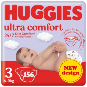 Підгузок Huggies Ultra Comfort 3 (5-9 кг) M-Pack 156 шт (5029053590516)
