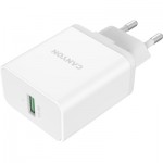 Огляд Зарядний пристрій Canyon QC3.0 36W WALL Charger (CNE-CHA36W01): характеристики, відгуки, ціни.