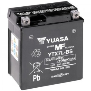 Автомобільний акумулятор Yuasa 12V 6Ah MF VRLA Battery AGM (YTX7L-BS)