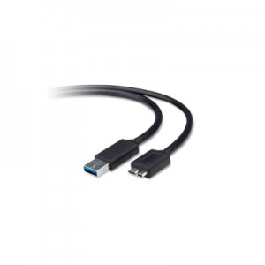 Дата кабель USB 2.0 AM to Micro 5P 0.9m black Belkin (F3U166BT0.9M)