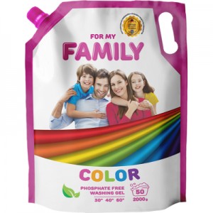 Огляд Гель для прання Family 2K для кольорових речей 2 кг (4260637721204): характеристики, відгуки, ціни.