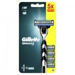 Огляд Бритва Gillette Mach3 з 5 змінними картриджами (7702018610181): характеристики, відгуки, ціни.