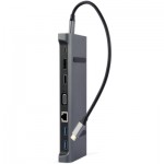 Огляд Концентратор Cablexpert USB-C 9-in-1 (USB-hub + HDMI/VGA/PD/CR/LAN/3.5mm) (A-CM-COMBO9-02): характеристики, відгуки, ціни.