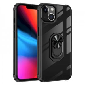 Чохол до мобільного телефона Drobak Magnetic Ring Case with Airbag Apple iPhone 11 Pro Black (707013)