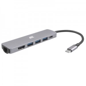 Огляд Концентратор 2E USB-C Slim Aluminum Multi-Port 6in1 (2EW-2684): характеристики, відгуки, ціни.