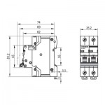 Огляд Автоматичний вимикач Videx RS4 RESIST 2п 20А С 4,5кА (VF-RS4-AV2C20): характеристики, відгуки, ціни.