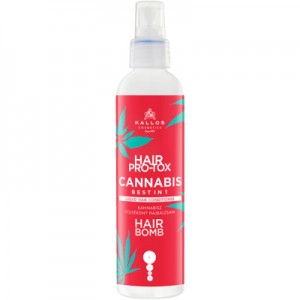 Кондиціонер для волосся Kallos Cosmetics Hair Pro-Tox Cannabis незмивний з олією насіння конопель 200 мл (5998889517427)