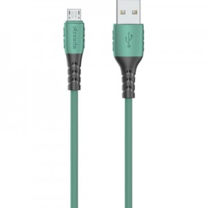 Дата кабель USB 2.0 AM to Micro 5P 1.0m PD-B51m Green Proda (PD-B51m-GR)