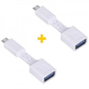 Перехідник USB to MicroUSB AC-110 2 pcs XoKo (XK-AC110-WH2)