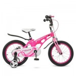 Огляд Дитячий велосипед Prof1 18" Infinity Малиновий з рожевим (LMG18203 crimson/pink): характеристики, відгуки, ціни.