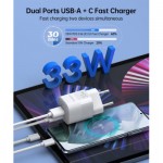 Огляд Зарядний пристрій Choetech GaN USB-A/USB-C 33W QC3.0/PD/PPS (PD5006-EU-WH): характеристики, відгуки, ціни.
