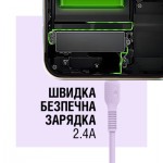 Огляд Дата кабель USB 2.0 AM to Micro 5P 1.2m AL-CBCOLOR-M1PP Purple ACCLAB (1283126518126): характеристики, відгуки, ціни.