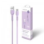 Огляд Дата кабель USB 2.0 AM to Micro 5P 1.2m AL-CBCOLOR-M1PP Purple ACCLAB (1283126518126): характеристики, відгуки, ціни.