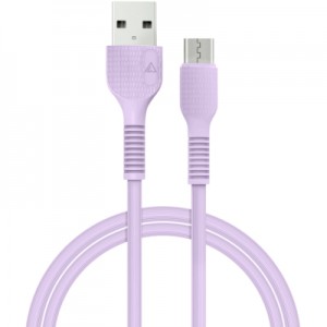 Огляд Дата кабель USB 2.0 AM to Micro 5P 1.2m AL-CBCOLOR-M1PP Purple ACCLAB (1283126518126): характеристики, відгуки, ціни.