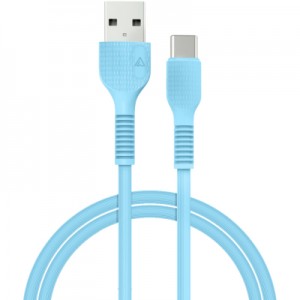 Огляд Дата кабель USB 2.0 AM to Type-C 1.2m AL-CBCOLOR-T1BL Blue ACCLAB (1283126518249): характеристики, відгуки, ціни.