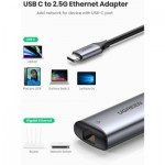 Огляд Перехідник USB3.1 Type-C to Ethernet RJ45 1000Mb CM275 Ugreen (70446): характеристики, відгуки, ціни.