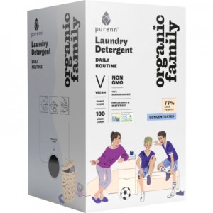 Огляд Гель для прання Purenn Organic Family Daily Routine для кольорових та білих речей з Малиною 3 л (4751024880869): характеристики, відгуки, ціни.