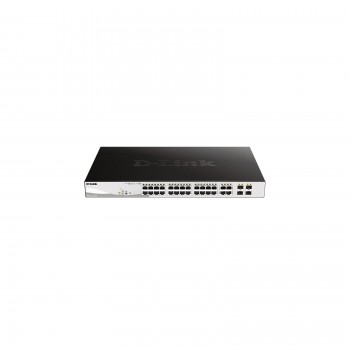 Комутатор мережевий D-Link DGS-1210-24P/E