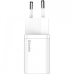 Огляд Зарядний пристрій Baseus 1xUSB 25W (USB-C) + Cable Type-C white (TZCCSUP-L02): характеристики, відгуки, ціни.