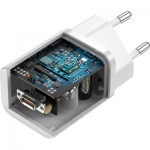 Огляд Зарядний пристрій Baseus 1xUSB 25W (USB-C) + Cable Type-C white (TZCCSUP-L02): характеристики, відгуки, ціни.