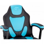 Огляд Крісло ігрове GT Racer X-1414 Black/Light Blue: характеристики, відгуки, ціни.