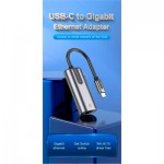 Огляд Перехідник USB3.1 Type-C to Ethernet RJ45 1000Mb Aluminum black Vention (CFNHB): характеристики, відгуки, ціни.