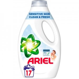 Огляд Гель для прання Ariel Для чутливої шкіри 850 мл (8006540874882): характеристики, відгуки, ціни.