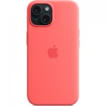 Огляд Чохол до мобільного телефона Apple iPhone 15 Silicone Case with MagSafe Guava (MT0V3ZM/A): характеристики, відгуки, ціни.