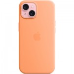 Огляд Чохол до мобільного телефона Apple iPhone 15 Silicone Case with MagSafe Orange Sorbet (MT0W3ZM/A): характеристики, відгуки, ціни.