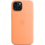 Огляд Чохол до мобільного телефона Apple iPhone 15 Silicone Case with MagSafe Orange Sorbet (MT0W3ZM/A): характеристики, відгуки, ціни.