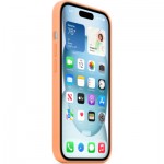 Огляд Чохол до мобільного телефона Apple iPhone 15 Silicone Case with MagSafe Orange Sorbet (MT0W3ZM/A): характеристики, відгуки, ціни.