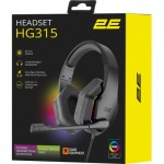 Огляд Навушники 2E Gaming HG315 RGB USB 7.1 Black (2E-HG315BK-7.1): характеристики, відгуки, ціни.