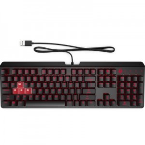 Клавіатура HP OMEN Encoder LED 104key Cherry MX Red USB Black (6YW76AA)