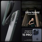 Огляд Чохол до мобільного телефона Spigen Apple iPhone 15 Pro Ultra Hybrid Frost Green (ACS06710): характеристики, відгуки, ціни.