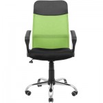Огляд Офісне крісло Richman Ультра Ю Хром M-1 (Tilt) Сітка чорна + зелена (ADD0003103): характеристики, відгуки, ціни.