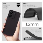 Огляд Чохол до мобільного телефона Armorstandart Matte Slim Fit Xiaomi Redmi 13C / Poco C65 Camera cover Black (ARM72470): характеристики, відгуки, ціни.