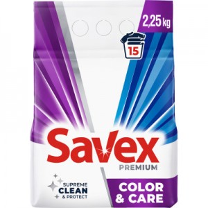 Огляд Пральний порошок Savex Premium Color & Care 2.25 кг (3800024047886): характеристики, відгуки, ціни.