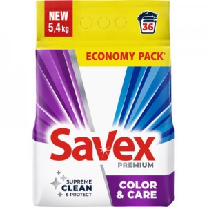 Пральний порошок Savex Premium Color & Care 5.4 кг (3800024047947)