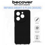 Огляд Чохол до мобільного телефона BeCover Infinix Smart 8 Plus (X6526) Black (710884): характеристики, відгуки, ціни.