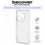 Огляд Чохол до мобільного телефона BeCover Infinix Smart 8 Plus (X6526) Transparancy (710885): характеристики, відгуки, ціни.