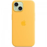 Огляд Чохол до мобільного телефона Apple iPhone 15 Silicone Case with MagSafe - Sunshine,Model A3123 (MWNA3ZM/A): характеристики, відгуки, ціни.