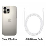 Огляд Мобільний телефон Apple iPhone 16 Pro Max 256GB Natural Titanium (MYWY3): характеристики, відгуки, ціни.
