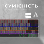 Огляд Клавіатура GamePro MK122R Red Swich Low Profile Wireless Dark Gray (MK122R): характеристики, відгуки, ціни.