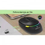 Огляд Мишка REAL-EL RM-440W Wireless/Bluetooth Black (EL123200045): характеристики, відгуки, ціни.