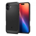 Огляд Чохол до мобільного телефона Spigen iPhone 16 Rugged Armor MagFit Matte Black (ACS08214): характеристики, відгуки, ціни.