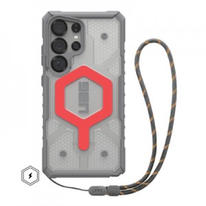 Чохол до мобільного телефона UAG Samsung Galaxy S25 Ultra Pathfinder Clear with Magnet Bundle Active Lava Lanyard (2144831BV02)