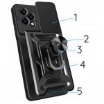 Огляд Чохол до мобільного телефона BeCover Military Honor 200 Lite Black (713044): характеристики, відгуки, ціни.