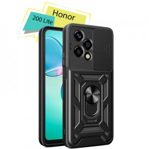 Чохол до мобільного телефона BeCover Military Honor 200 Lite Black (713044)