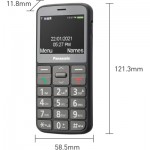 Огляд Мобільний телефон Panasonic KX-TU160 Grey (KX-TU160EXG): характеристики, відгуки, ціни.